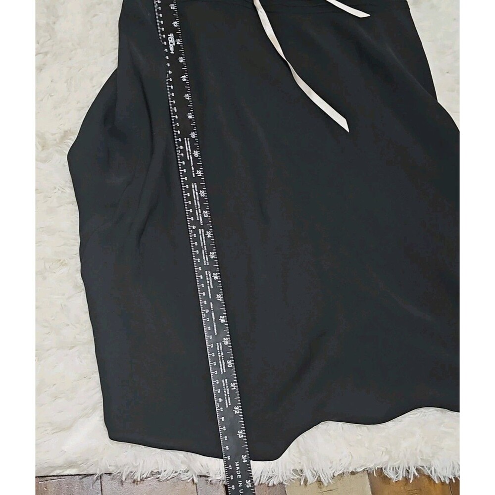 Ann Taylor Loft Dress 100% Silk Womens Black floral embroidery at the bust.sz 6 - Picture 10 of 11